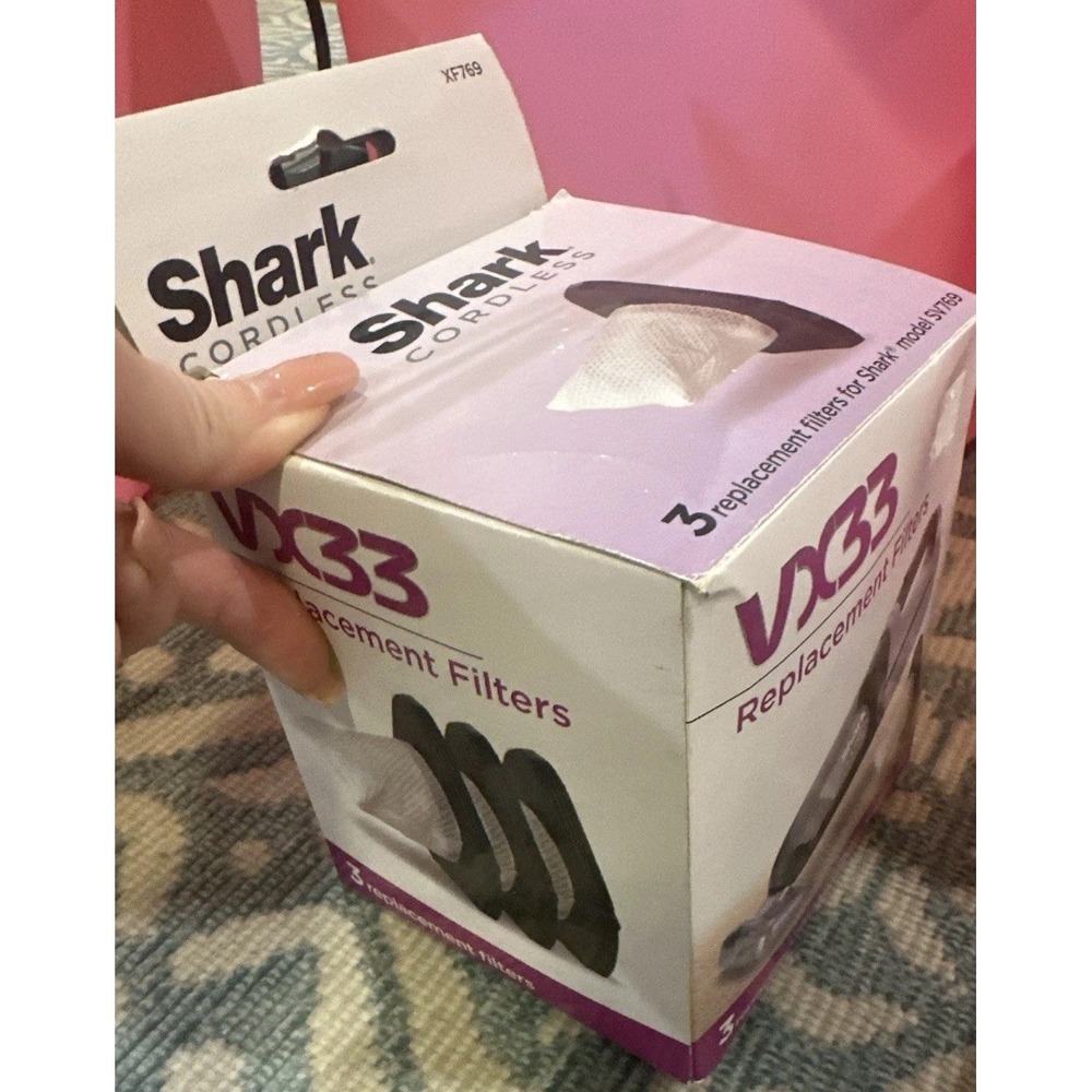 3 Shark VX33 Replacement Vacuum‎ Filters SV769 Cordless Hand Vacuums Part XF769